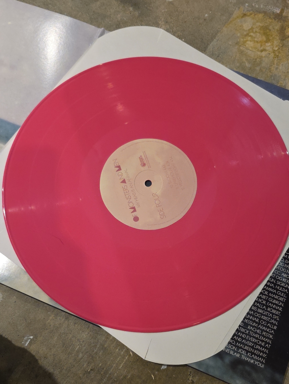 RARE!! PINK LP - Of Monsters and Men Pink Vinyl 2LP Record Gatefold